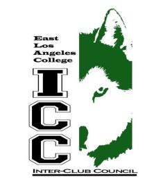 East Los Angeles College Inter-Club Council 1301 Avenida Cesar Chavez Monterey Park, CA 91754 ICC MEETING MINUTES Date: Thursday, Oct 10 th, 2013 Time: 10:30