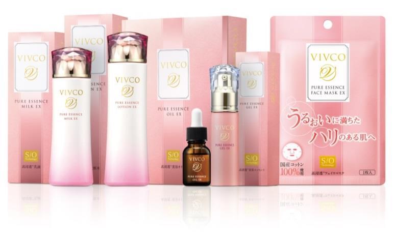 Product Strategy value-added private brands VIVCO Through cooperation with Kyushu University, a research team led by Professor Masahiro Goto developed the added-value beauty care product VIVCO that