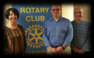 Rotarian and Cost Accountant at Emporium Hardwoods, Chris McFall, pictured left, was the guest speaker at the Emporium Rotary luncheon meeting January 9 th.