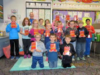 Marys presented dictionaries to the 3rd grade class at Bennetts Valley