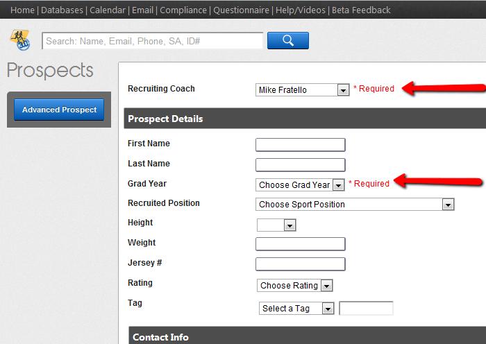 After you submit you can go directly to the prospect profile to view or continue adding information.