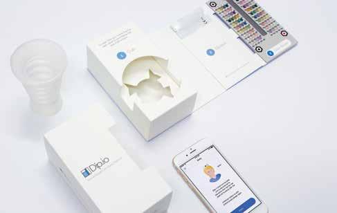 Built around the existing urine dipstick, a test kit and smartphone application, Dip.io enables home urine testing with no quality compromise. Healthy.