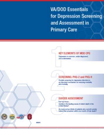 Major Depressive Disorder (MDD) Toolkit Main purpose is to assist primary care providers on assessing and managing Major Depressive Disorder (MDD) for service members The