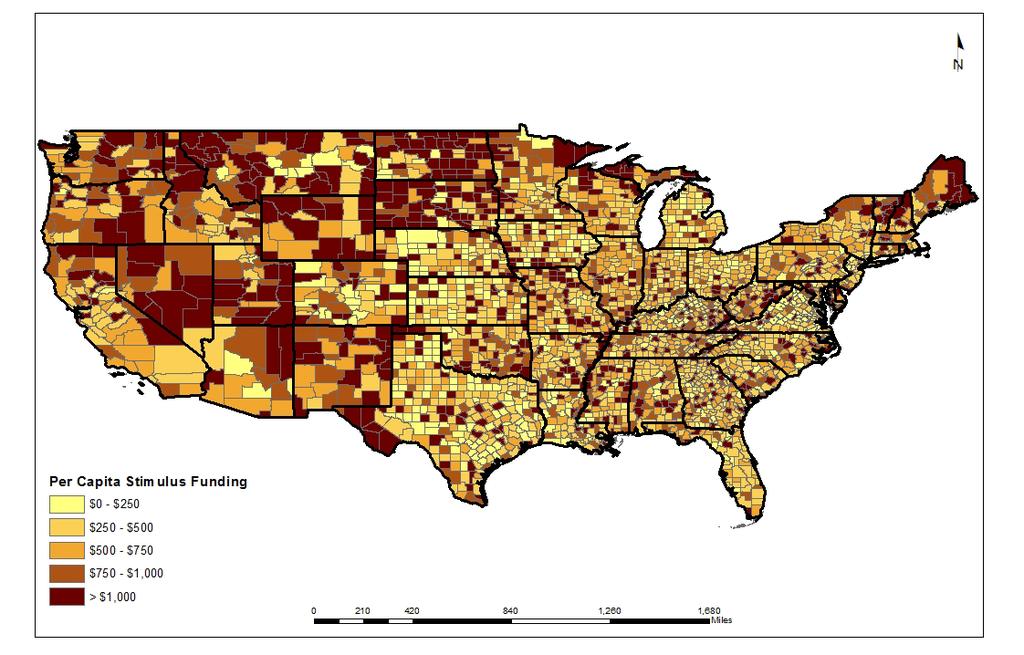 Middle States Geographer, 2012, 44:1-8 density and percentage of black residents, it becomes clear that in addition to the larger western counties, counties with higher population densities and