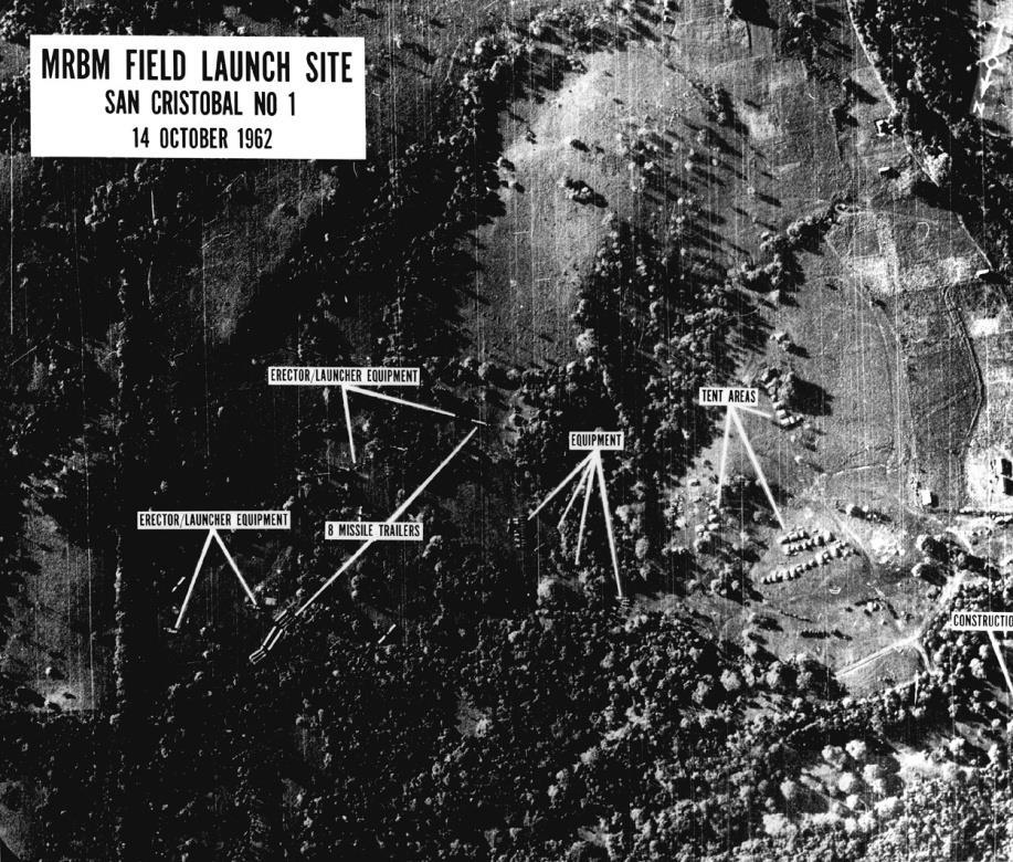 The Cuban Missile Crisis Arrows indicate suspected Soviet missile installations Soviet missiles discovered in Cuba by U.S. reconnaissance flights Deemed an unacceptable threat to U.