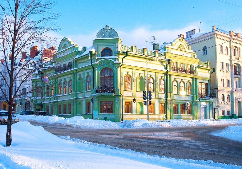home of the Qol Sharif Mosque. Kazan bright streets in winter; Image courtesy of http://www.