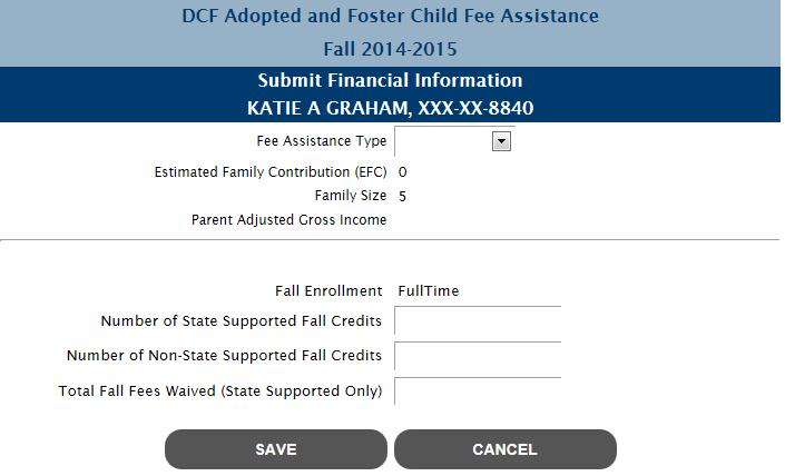 2 Number of State Supported Term Credits 7.3 Number of Non-State Supported Term Credits 7.4 Total Term Fees Waived (State Supported Only) 8.