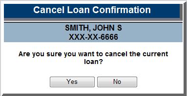 The student s promissory note will display as a.pdf document. 2.1.3 Cancel Loan Users can cancel a student s No Interest Loan from the NIL record.