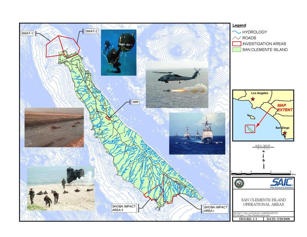 9 Summary of San Clemente Island (SCI) Operations Primarily training with air-to-ground bombs Also training with naval guns (small-, medium-, and large-caliber) Hosts U.S. Navy Sea, Air, and Land