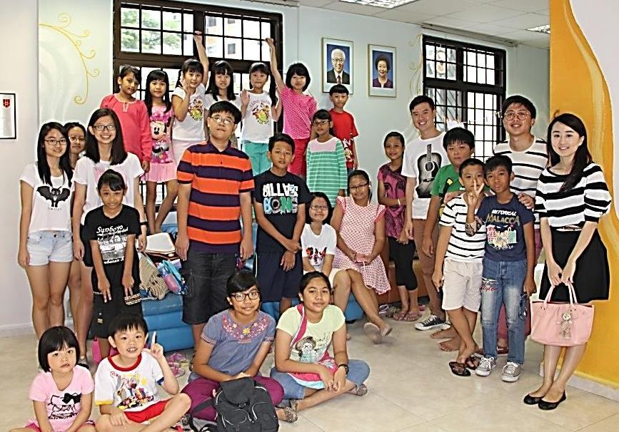 Children from Primary 1 to Secondary 2 gather at Loving Heart Activity Centre at Blk 312 Jurong East Street 32 every Saturday for tuition.