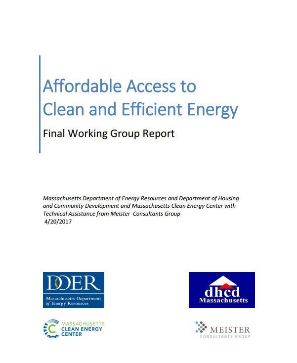 Recommendations 32 Specific recommendations in final report Area 1: Maximize Clean Energy Opportunities at Key Times in the Affordable Housing Capital Cycle by Aligning Housing and Clean Energy