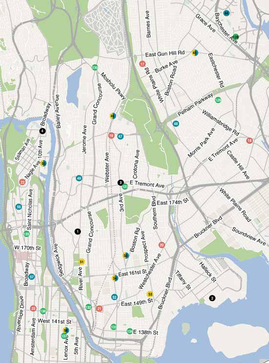 MAP THE BRONX & MANHATTAN WIC Office Soup Kitchen Food Pantry Farmers' Market Subway Station Neighborhood Guide to Food