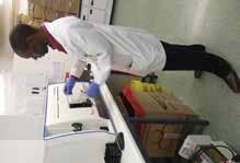 Figure M2: The new Beckman Coulter Aquios CD4 Analyser at Shongwe Laboratory Service Delivery and Coverage The NHLS Mpumalanga ensured accessibility to pathology services by maintaining 100% daily