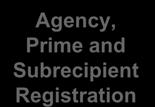 quarter Agency, Prime and Subrecipient Registration