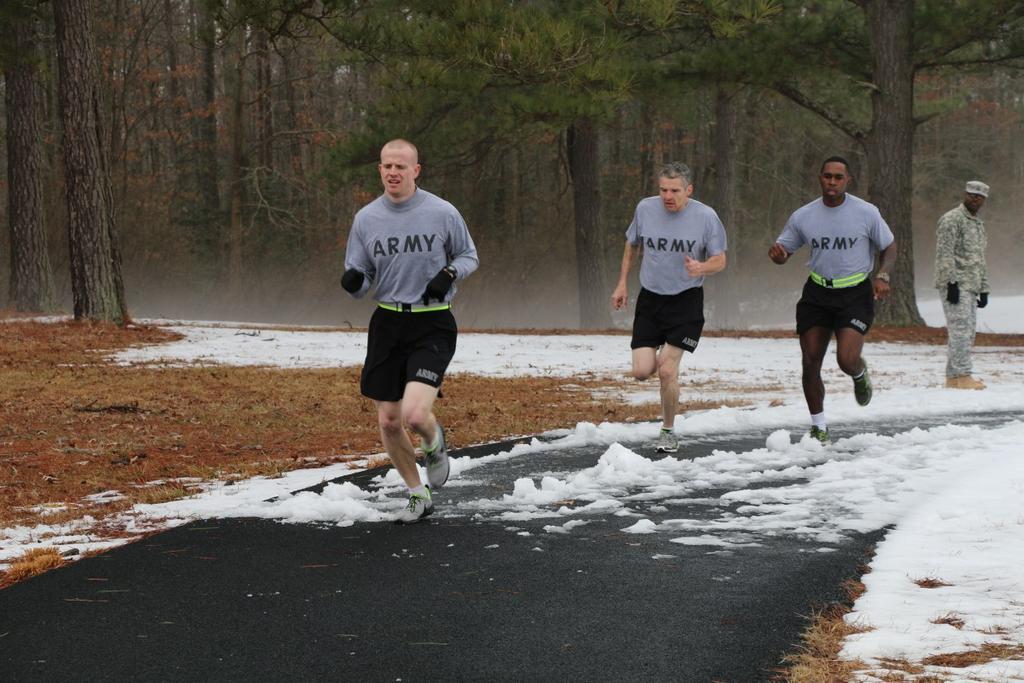 The 2015 310th ESC Best Warrior Competition encountered freezing weather conditions and a foot of snow, adding to the challenge for the Army Reserve Soldiers competing in the event.