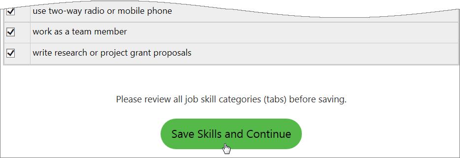 From this screen, you can use the following options to create a skill set: Analyze Skills lets you customize a list of required skills by which to search for qualified candidate résumés.