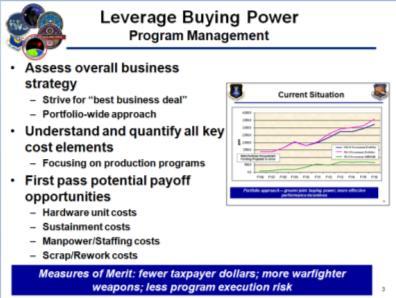 Bundled material procurements Common contract requirements language Value Engineering Proposals/cost reduction
