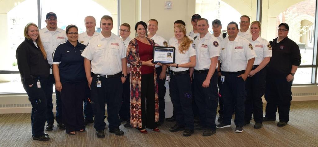 American Heart Association Mission: Lifeline F-M Ambulance recently received the American Heart Association s Mission: Lifeline EMS Gold Plus Award.