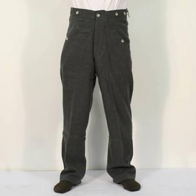 0 Trousers WWII German M6 Stone Gray