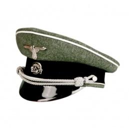 0 ECONOMY VISOR CAPS German World War II Waffen SS Infantry Officers Visor Cap - Economy 0 Pieces 2.