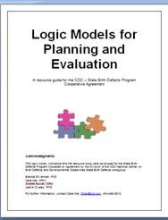 Evaluation Guide Developing Logic Models Step-by-step guide to help reader: Identify major components of a logic model Develop state-level birth and data utilization activities with build upon