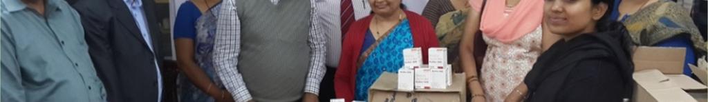 S P Bhandari, AGM, Ramprastha Branch and Ms. Anita Jain (Wife of Mr.
