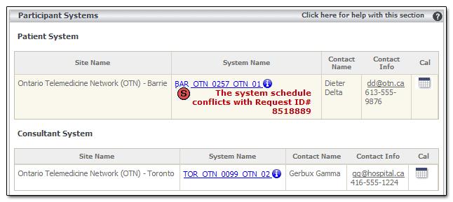 Figure 24: Approved system conflict error part 1 Figure 25: Alternative conflict error message part 1 2. An additional error message with an icon appears directly below the conflicting system.