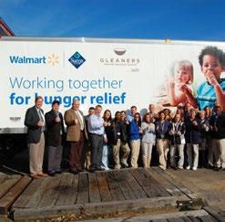 refrigerators/ freezers, shelving and other equipment. Walmart and the Walmart Foundation have invested over $100 million in Feeding America since 2005 Helping relieve hunger in the U.S.