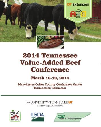 Info #221 (May 2014) Tennessee Value-Added Beef: Entrepreneur Experiences D9 (June 2014) Improving Communications with your Beef Processor - PB 1820 (June 2014)