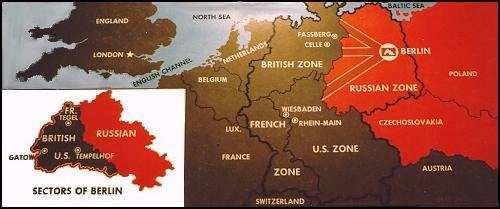 Berlin Blockade Remember this is what Germany and Berlin look like! Divided into four parts. W.
