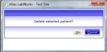 Discharging and Deleting Patients: Continued 5. Click on [OK] 6.