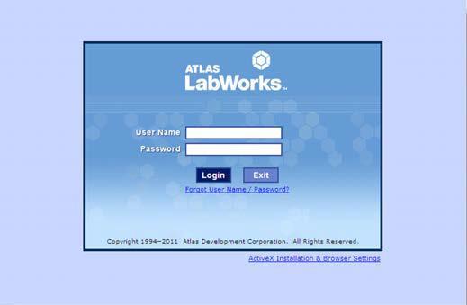 Parkview Health Laboratories Atlas LabWorks Web-based system Log-In page 1. Type in User Name (your assigned A number) 2.