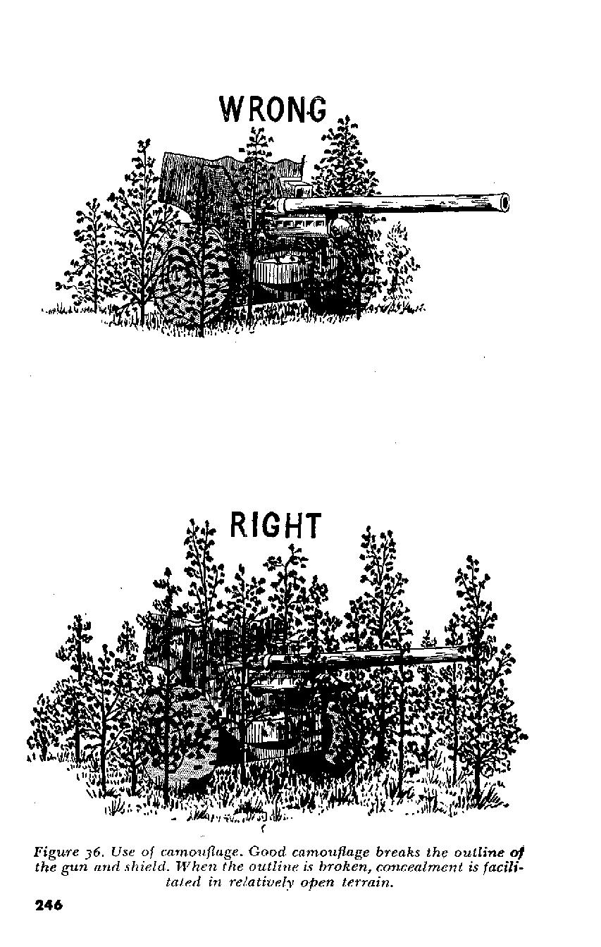 R!G HT Figure 36. Use of camouflage.