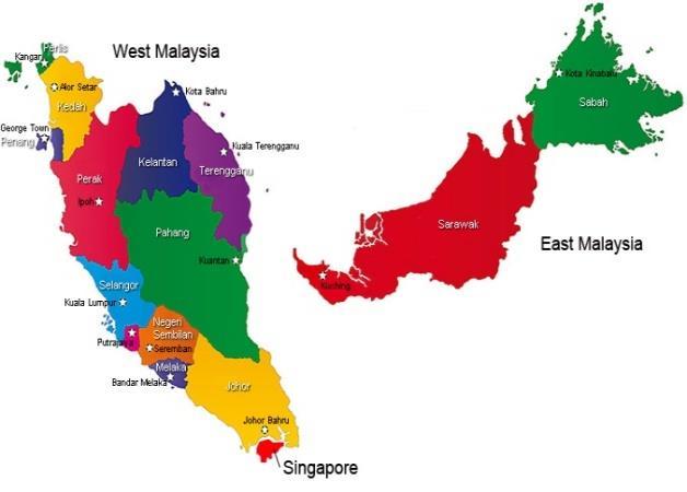 1. INTRODUCTION - MALAYSIA Located in Southeast Asia.