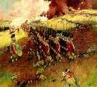 The American troops went to the hills and built forts out of earth, called redoubts, to defend the hills. The British charged the American troops in three attacks.