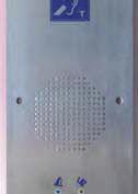 loop REF Stainless steel front panel 2 call buttons with Braille inscription 2 leds for disability IP65 - IK07 rating PoE