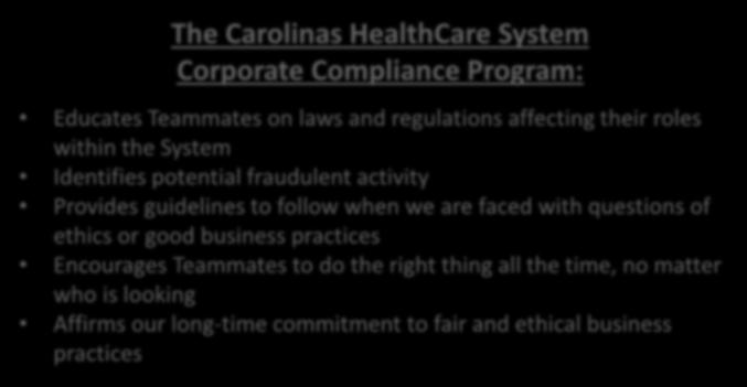What is a compliance program and why do we have one? Recently, government officials have been cracking down on healthcare fraud and abuse, making compliance programs more important than ever.