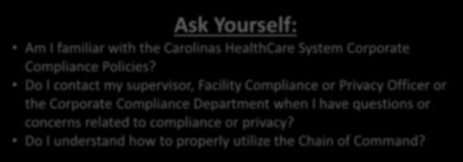 coworkers COMPLIANCE ISSUES Medical record documentation errors Inaccurate billing or accounting Falsification of records Falsification of reimbursement claims Conflicts of interest Business
