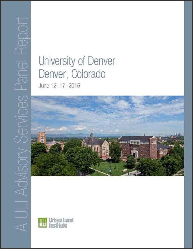 Learn from other reports ULI Report Key Issues: On Campus Development Update Land Use Plan, determine what to do w undeveloped university controlled land, rethinking parking, determine best housing