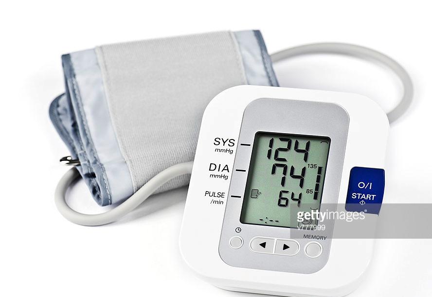 The nurse will listen to your heartbeat using a stethoscope. This is called a blood pressure cuff.