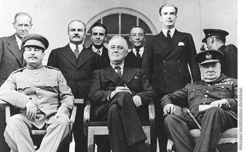 The Allied Drive toward Berlin The Tehran Meeting At a meeting in Tehran, Iran, FDR, Churchill, and Joseph Stalin agreed that all three would continue to fight until Japan was defeated.