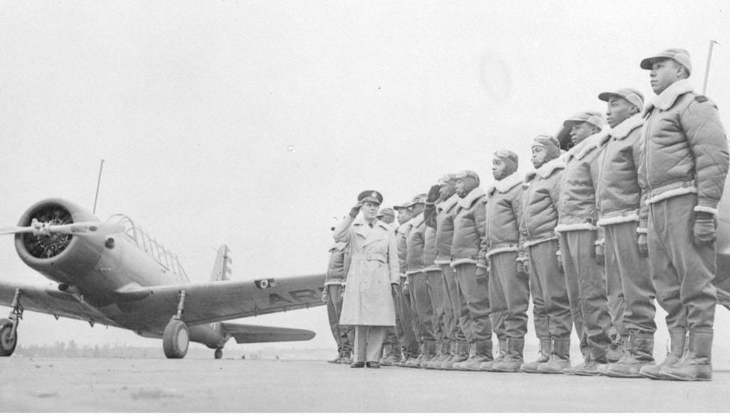 Tuskegee Airmen, 1942 One of the last segregated military training schools, the flight