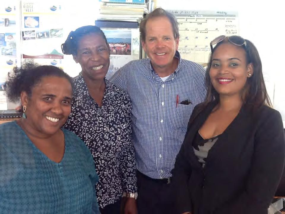 Mr Huber also met with Tricia Lovell and Christine Young to formalize arrangements for the consultancy on a Marine Protected Area Financing Project for Antigua & Barbuda- followed by a Land based
