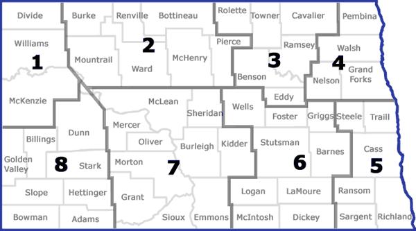 252 Region 1 (Williston) Region 2 (Minot) Region 3 (Devils Lake) Region 4 (Grand Forks) (552) Region 5