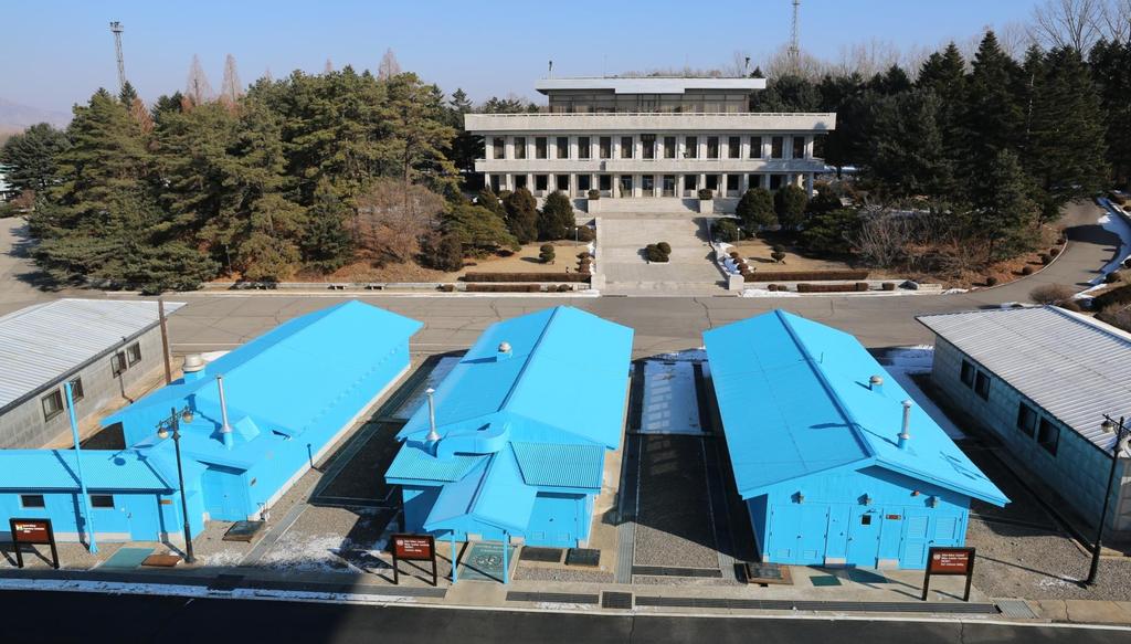 The blue negotiation barracks