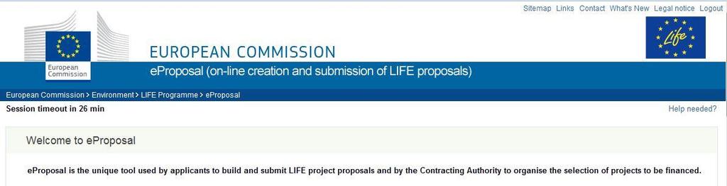 ANNEX 3: eproposal Tool The eproposal tool allows applicants for LIFE "traditional" projects to create and submit proposal(s)/concept note(s) online.
