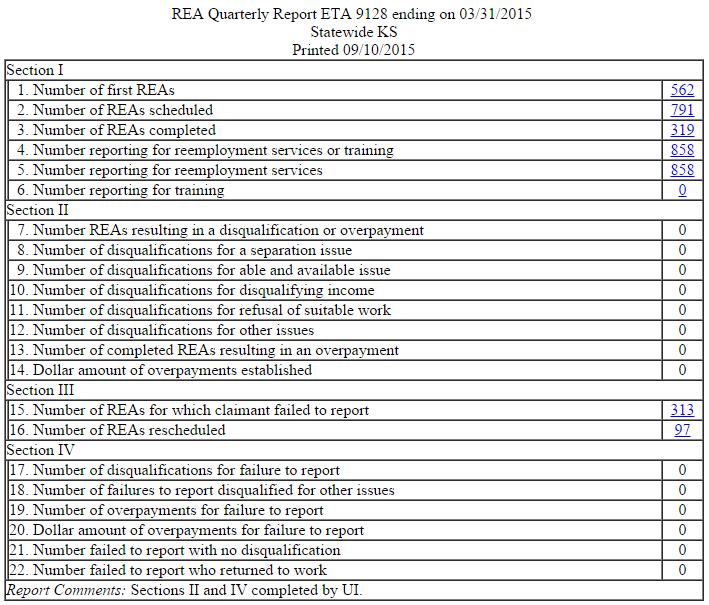 Figure 63 Sample REA Quarterly Report RES Quarterly Report Figure 64 Sample REA Quarterly Report