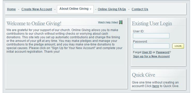 ParishSOFT s Online Giving If you are using ParishSOFT Online Giving, you will need to