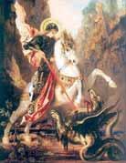 He is portrayed as a mounted warrior saint prepared to die for his Christian faith; even today, when a person is knighted, it is by the Grace of God and Saint George.