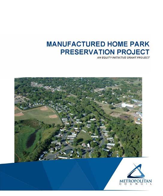 Manufactured Home Park Equity Grant Overview of Project Integration- Collaboration Baseline Report Background Why
